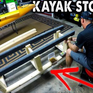 Cheap Kayak Storage on WHEELS‼️| DIY | 2020 | Kayak Cart | How To