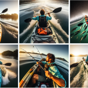 what are the best camera angles for kayak fishing shots